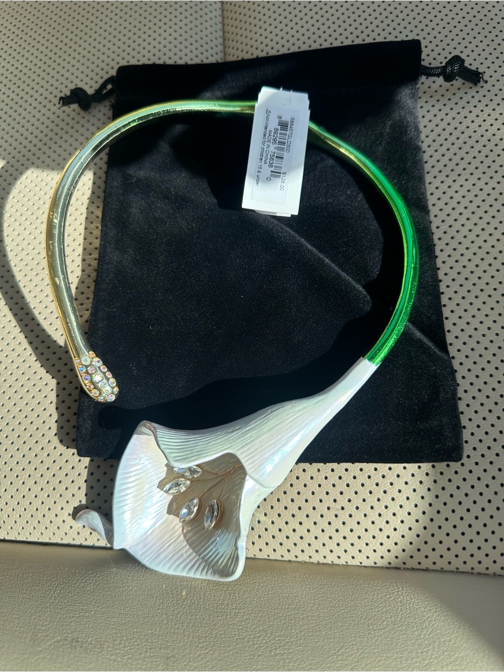 Betsey Johnson Calla Lily Necklace